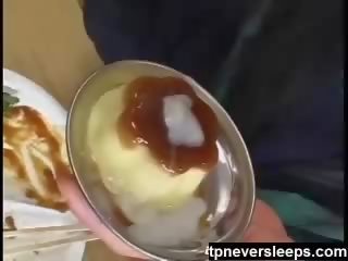 Японки любовник сперма dessert